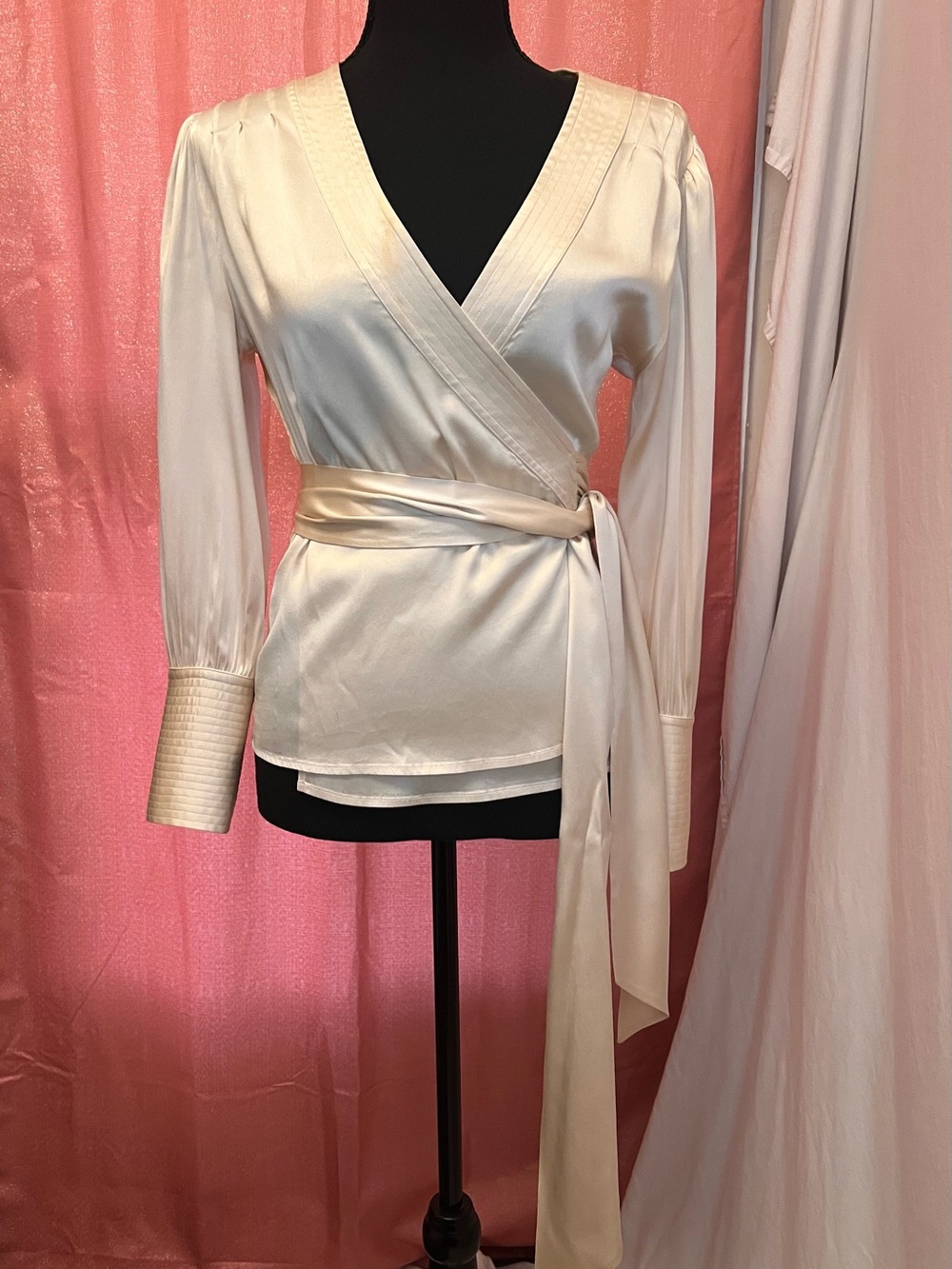 Vintage Diane von Furstenberg Silk Wrap Blouse